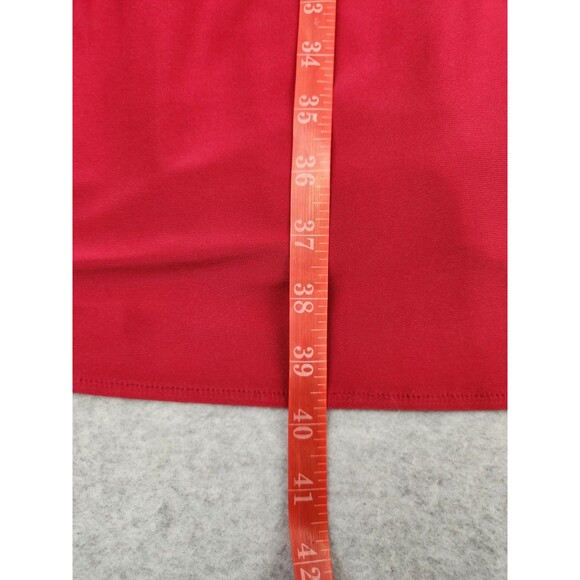 JS Collection Women's 8 Ruche Red Cocktail Dress Party Ruffles Pleated Fancy - Picture 9 of 16